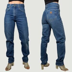 Carhartt vintage relaxed straight leg jeans unisex worn-in faded Y2K‎ B17DST